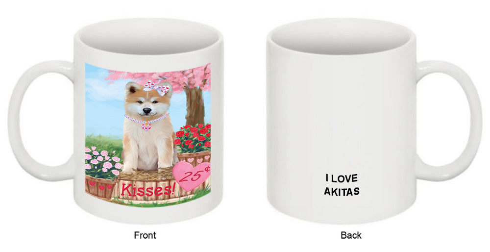 Rosie 25 Cent Kisses Akita Dog Coffee Mug MUG51156