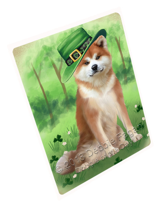 St. Patricks Day Irish Portrait Akita Dog Mini Magnet MAG76546