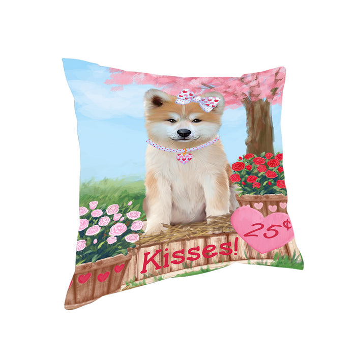 Rosie 25 Cent Kisses Akita Dog Pillow PIL71960
