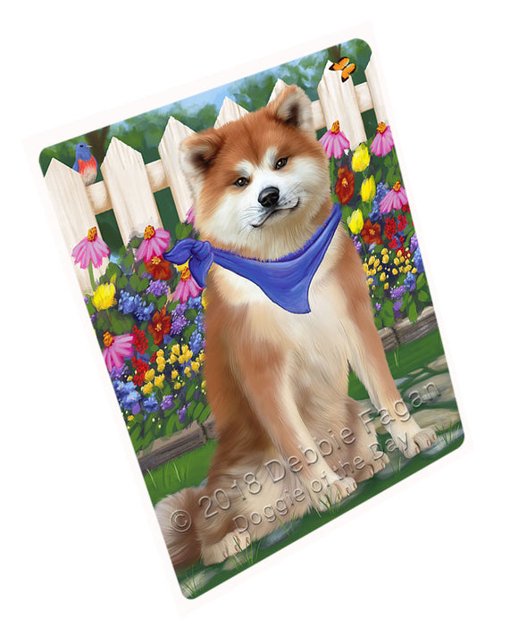 Spring Floral Akita Dog Large Refrigerator / Dishwasher Magnet RMAG73524