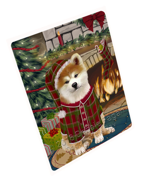 The Stocking was Hung Akita Dog Magnet MAG70593 (Small 5.5" x 4.25")