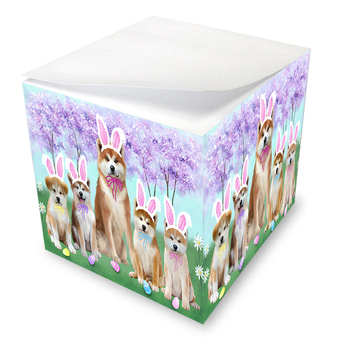 Easter Holiday Akitas Dog Note Cube NOC54978