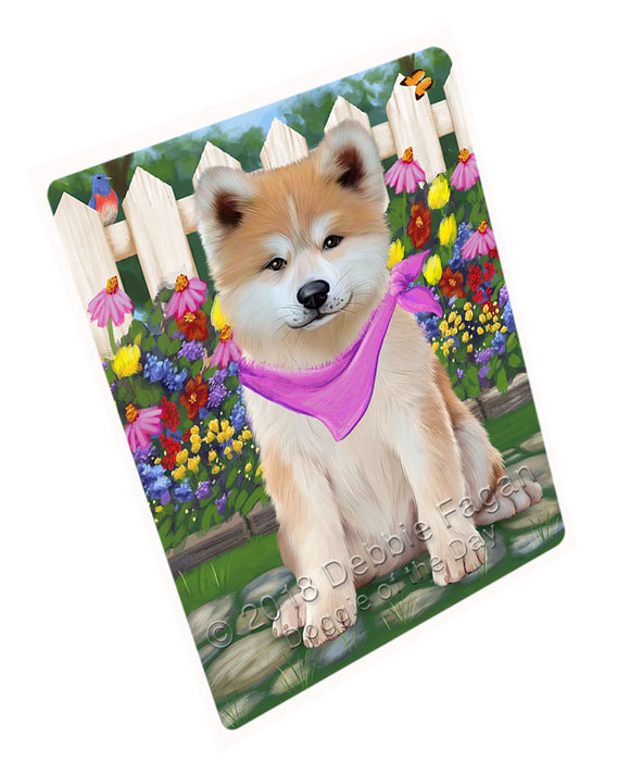 Spring Floral Akita Dog Large Refrigerator / Dishwasher Magnet RMAG73530