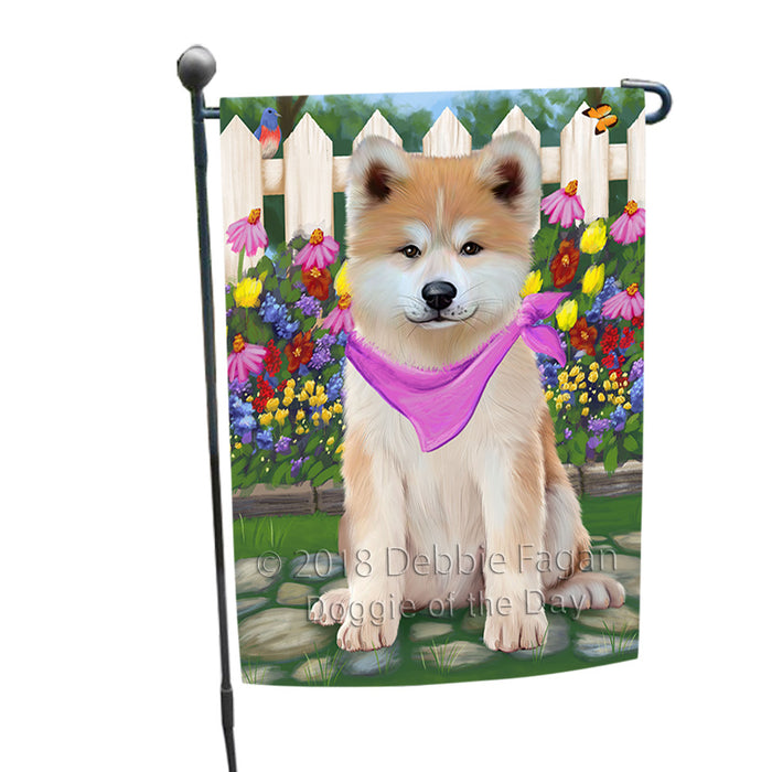 Spring Floral Akita Dog Garden Flag GFLG52169