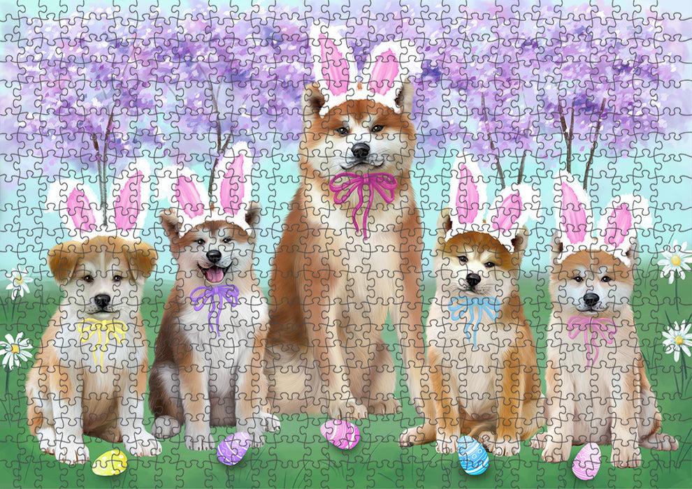 Easter Holiday Akitas Dog Puzzle  PUZL95764