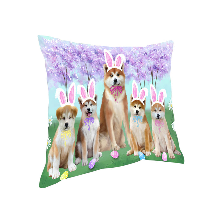 Easter Holiday Akitas Dog Pillow PIL81856