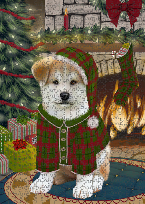 The Stocking was Hung Akita Dog Puzzle  PUZL88816