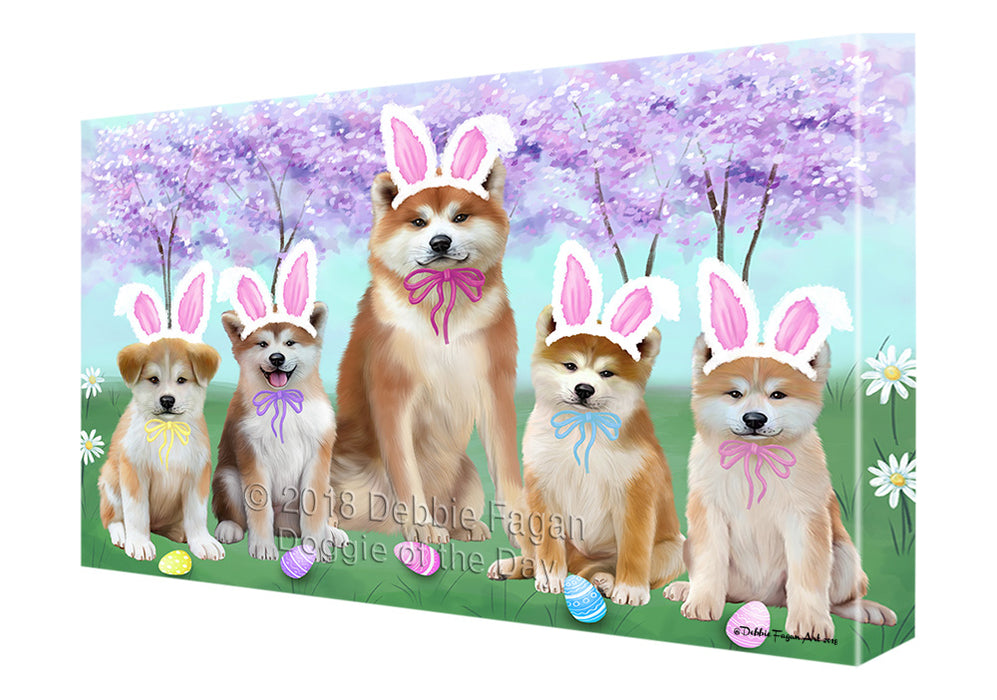 Easter Holiday Akitas Dog Canvas Print Wall Art Décor CVS134243