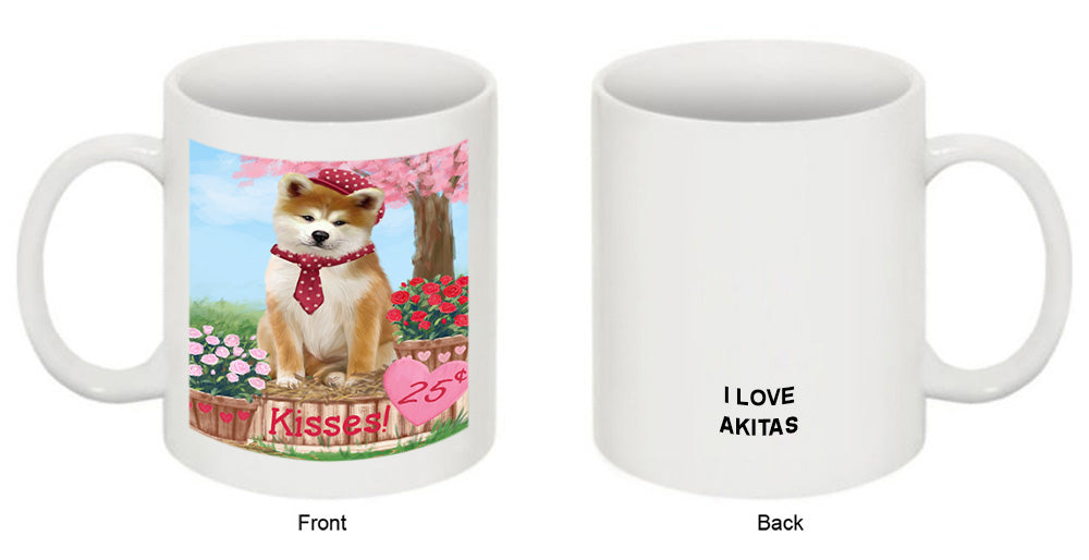 Rosie 25 Cent Kisses Akita Dog Coffee Mug MUG51157