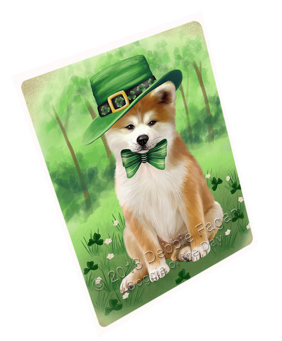 St. Patricks Day Irish Portrait Akita Dog Small Magnet MAG76091