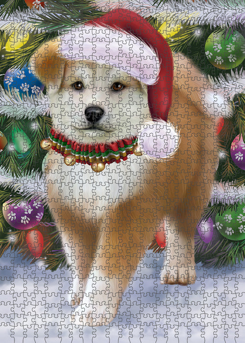 Trotting in the Snow Akita Dog Puzzle  PUZL85884