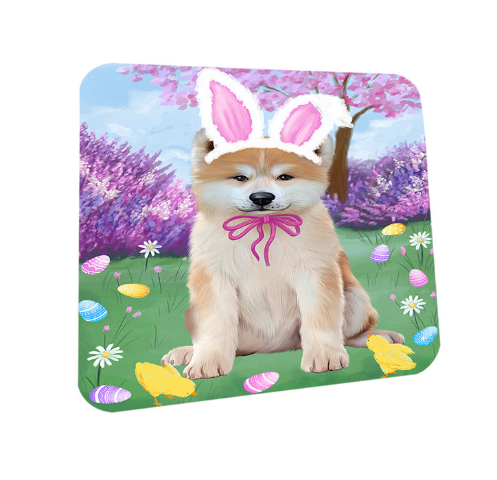 Easter Holiday Akita Dog Coasters Set of 4 CST56820