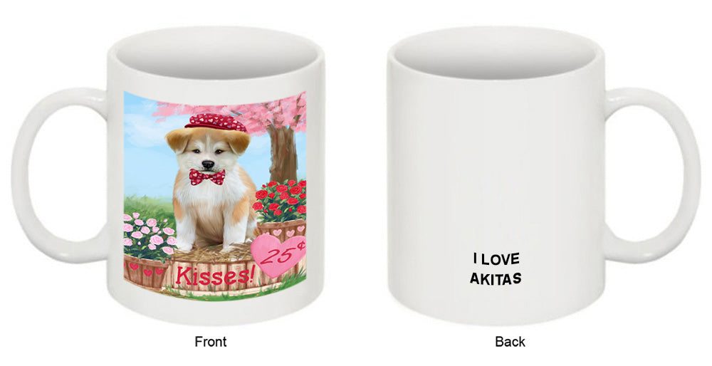 Rosie 25 Cent Kisses Akita Dog Coffee Mug MUG51158