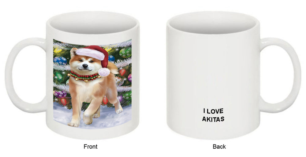 Trotting in the Snow Akita Dog Coffee Mug MUG49953