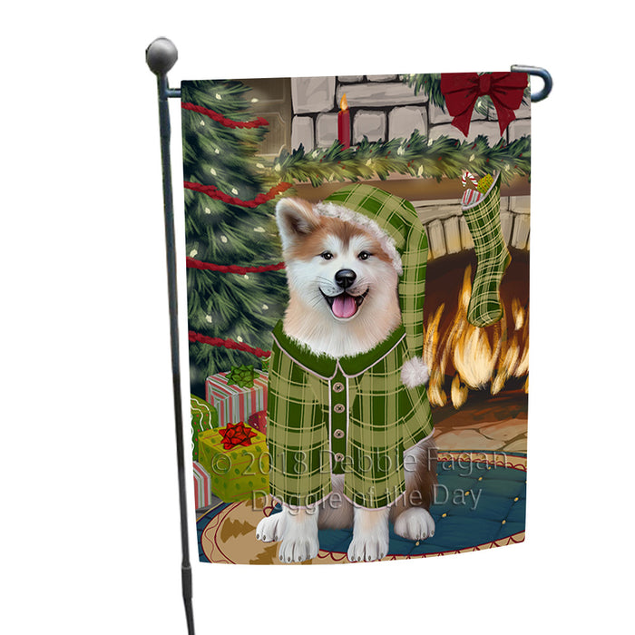 The Stocking was Hung Akita Dog Garden Flag GFLG55448