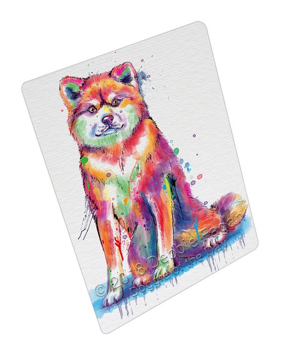 Watercolor Akita Dog Small Magnet MAG76310