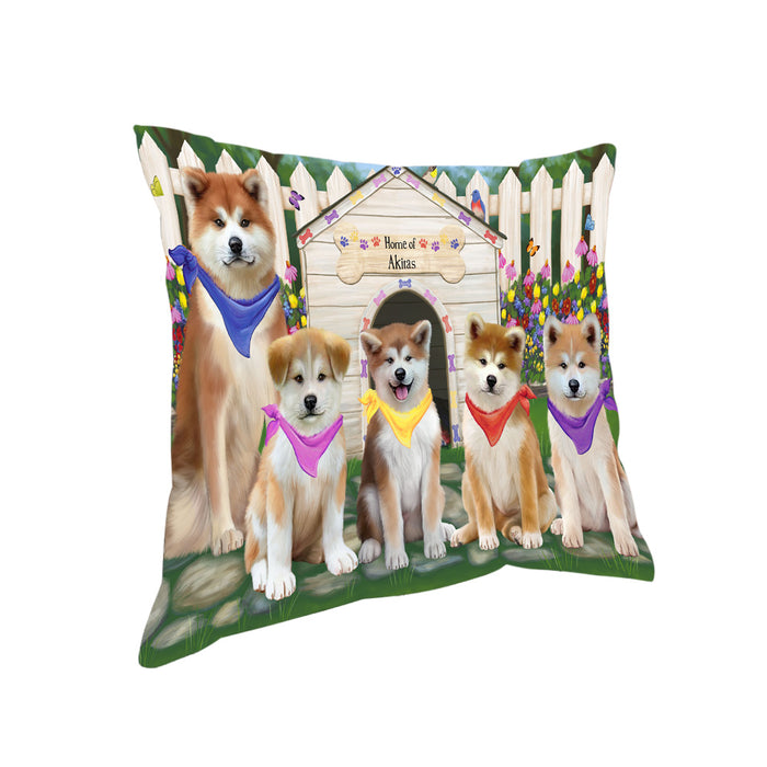 Spring Dog House Akitas Dog Pillow PIL64944