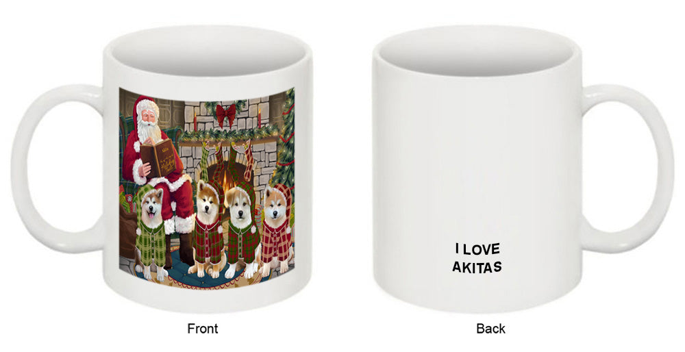 Christmas Cozy Holiday Tails Akitas Dog Coffee Mug MUG50484