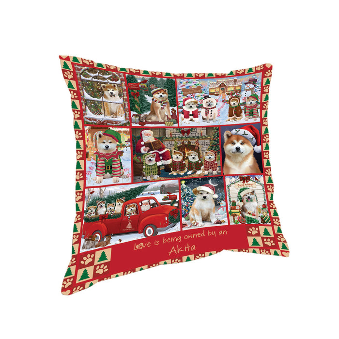 Love is Being Owned Christmas Akita Dogs Pillow PIL85608