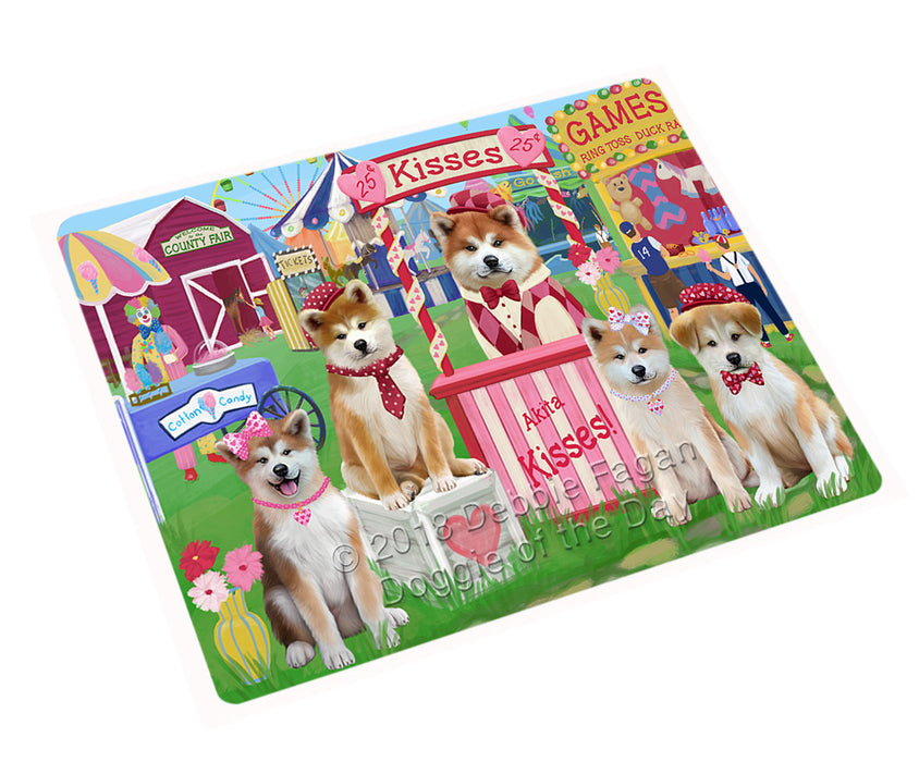 Carnival Kissing Booth Akitas Dog Magnet MAG72450 (Small 5.5" x 4.25")