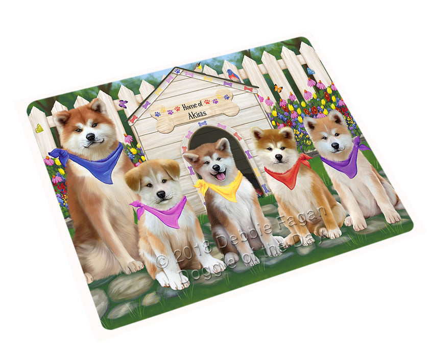 Spring Dog House Akitas Dog Cutting Board C60684