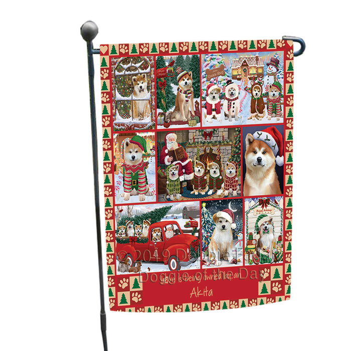 Love is Being Owned Christmas Akita Dogs Garden Flag GFLG65858