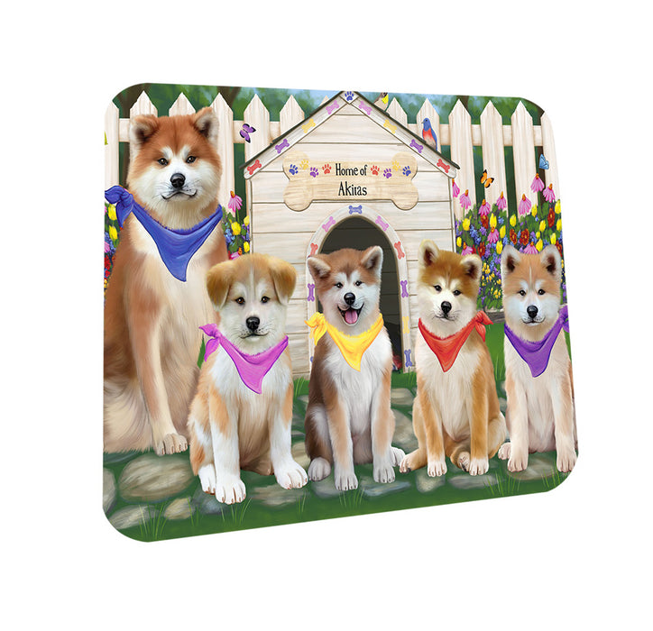 Spring Dog House Akitas Dog Coasters Set of 4 CST52156