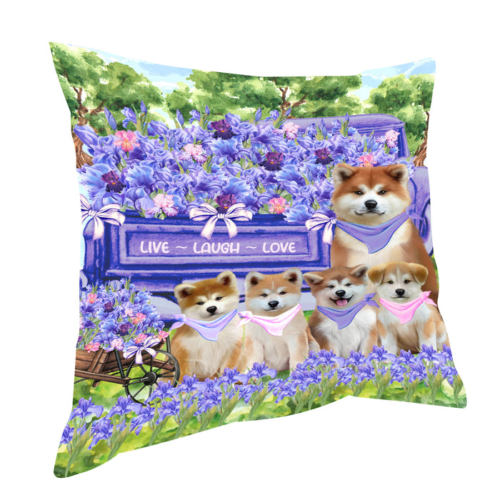 Akita Pillow: Explore a Variety of Designs, Custom, Personalized, Throw Pillows Cushion for Sofa Couch Bed, Gift for Dog and Pet Lovers