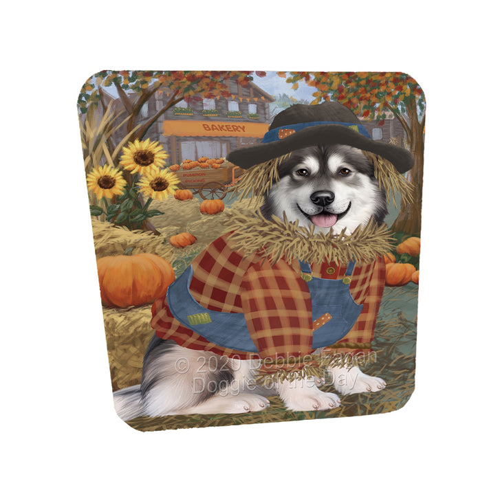 Halloween 'Round Town Alaskan Malamute Dogs Coasters Set of 4 CSTA57825