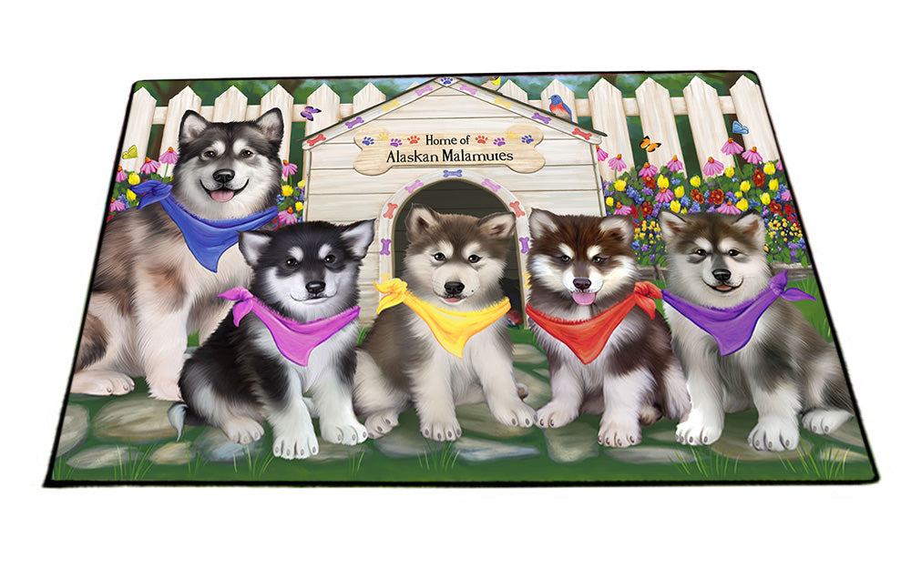 Spring Dog House Alaskan Malamutes Dog Floormat FLMS50082