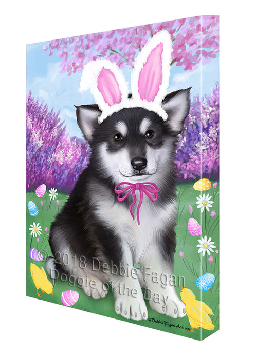 Alaskan Malamute Dog Easter Holiday Canvas Wall Art CVS56883