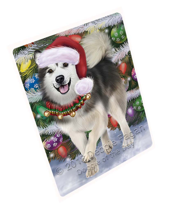 Trotting in the Snow Alaskan Malamute Dog Magnet MAG71349 (Small 5.5" x 4.25")