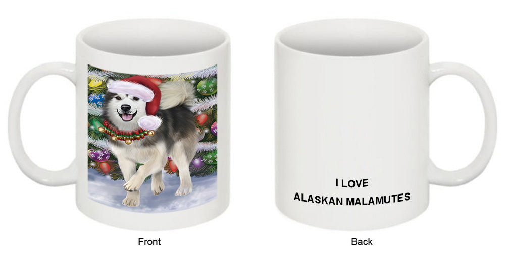 Trotting in the Snow Alaskan Malamute Dog Coffee Mug MUG50802