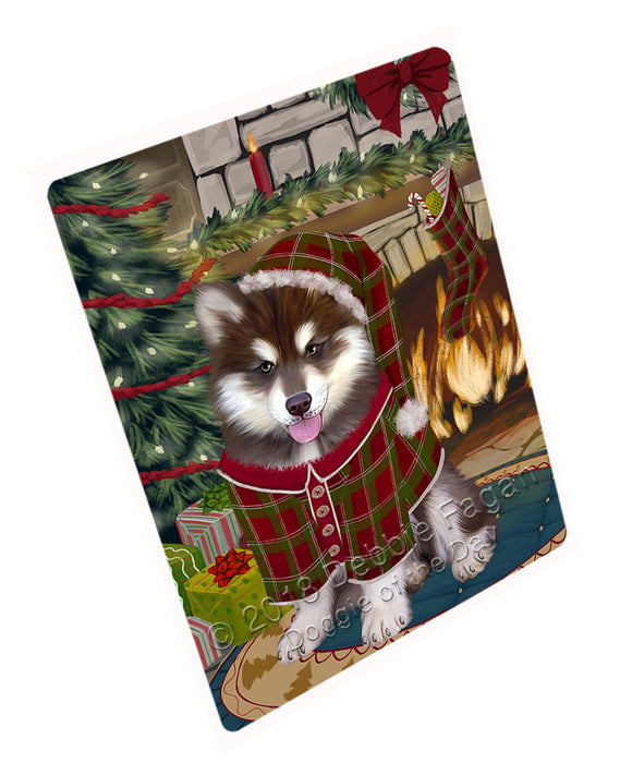 The Stocking was Hung Alaskan Malamute Dog Large Refrigerator / Dishwasher Magnet RMAG93204