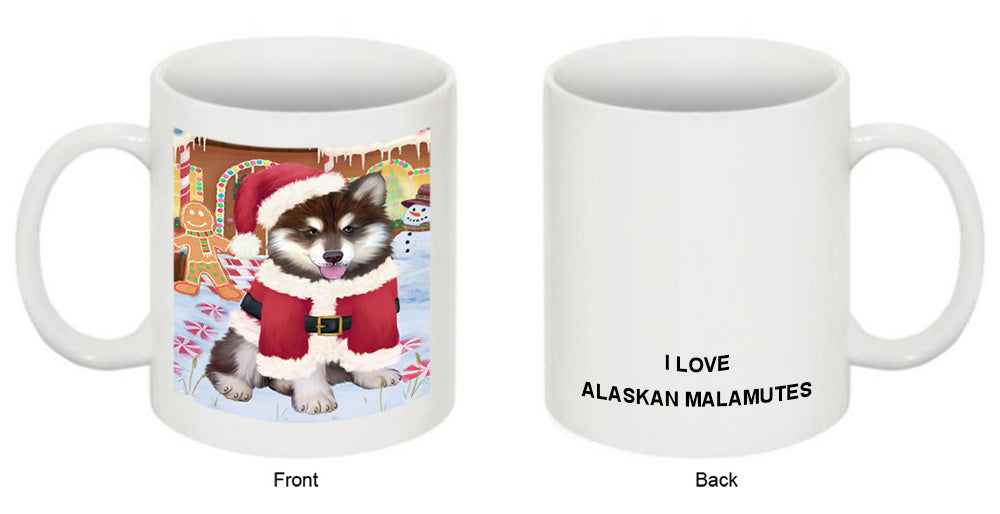 Christmas Gingerbread House Candyfest Alaskan Malamute Dog Coffee Mug MUG51527