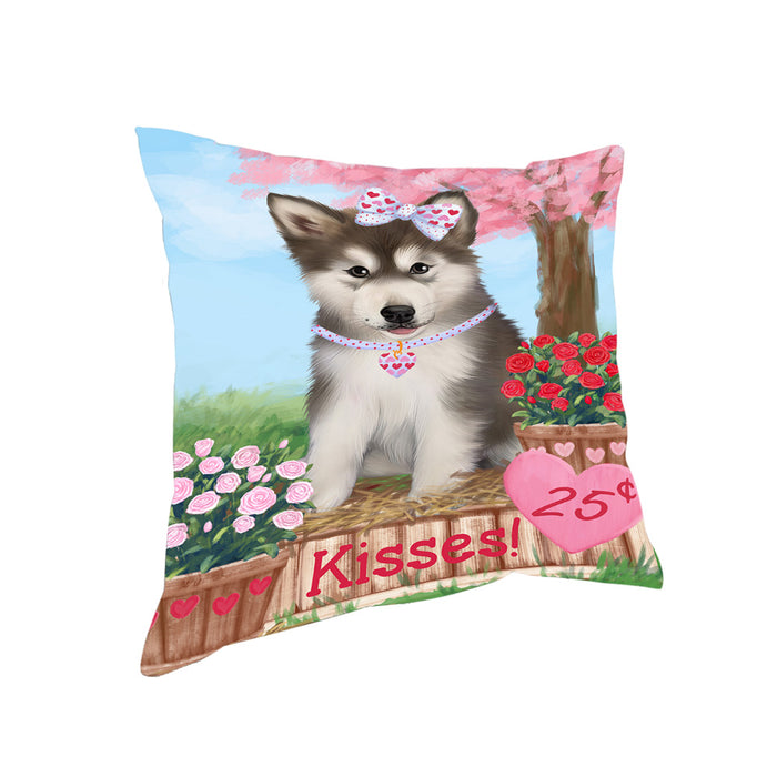 Rosie 25 Cent Kisses Alaskan Malamute Dog Pillow PIL79940