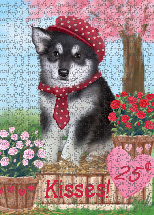 Rosie 25 Cent Kisses Alaskan Malamute Dog Puzzle with Photo Tin PUZL93852