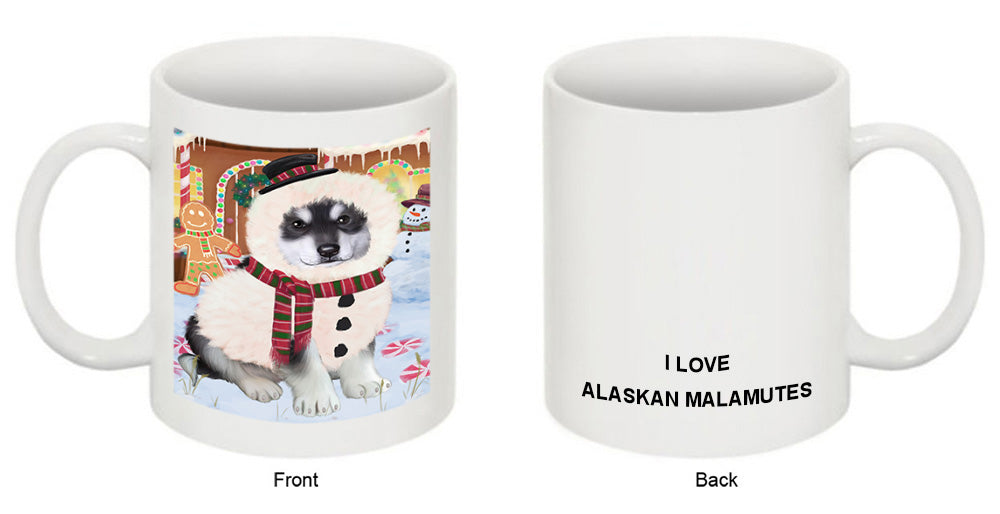 Christmas Gingerbread House Candyfest Alaskan Malamute Dog Coffee Mug MUG51528