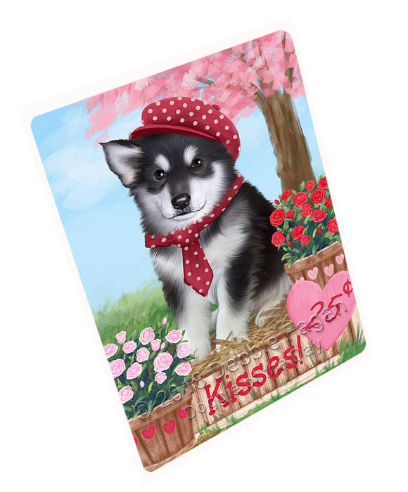 Rosie 25 Cent Kisses Alaskan Malamute Dog Magnet MAG74378 (Small 5.5" x 4.25")