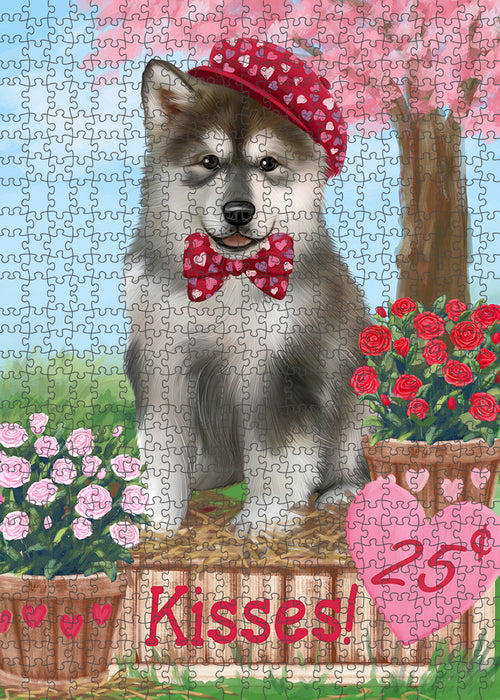 Rosie 25 Cent Kisses Alaskan Malamute Dog Puzzle with Photo Tin PUZL93856