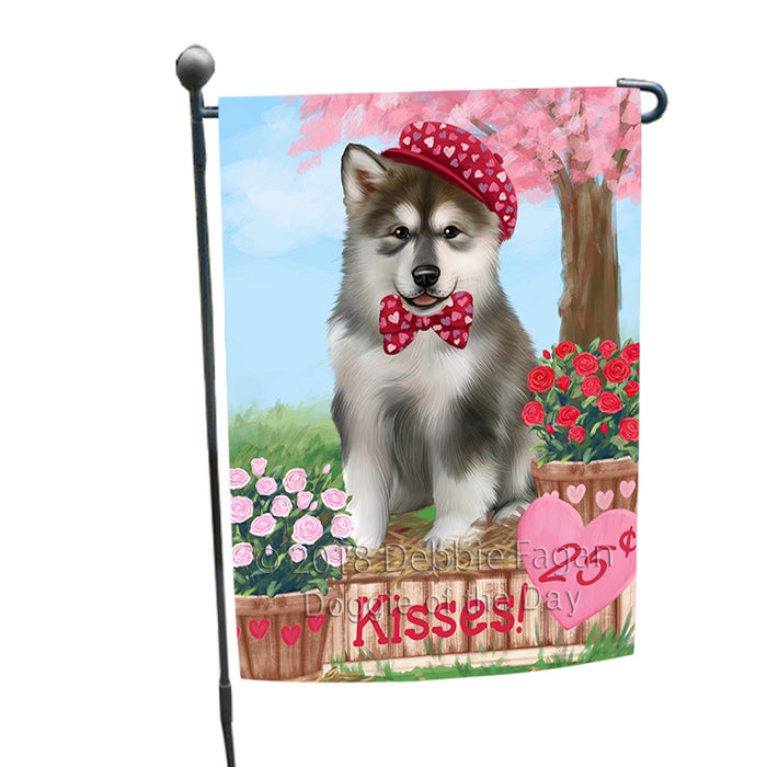Rosie 25 Cent Kisses Alaskan Malamute Dog Garden Flag GFLG56962