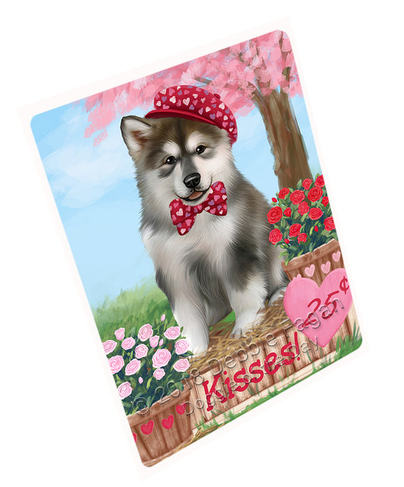 Rosie 25 Cent Kisses Alaskan Malamute Dog Magnet MAG74381 (Small 5.5" x 4.25")
