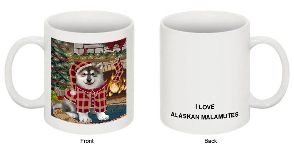 The Stocking was Hung Alaskan Malamute Dog Coffee Mug MUG50556