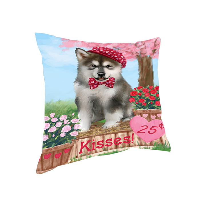 Rosie 25 Cent Kisses Alaskan Malamute Dog Pillow PIL79948