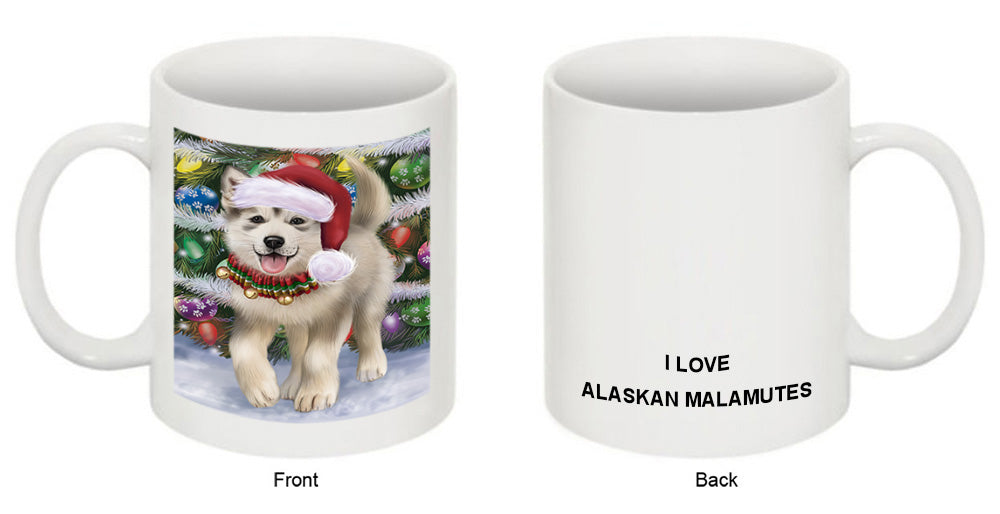 Trotting in the Snow Alaskan Malamute Dog Coffee Mug MUG50804