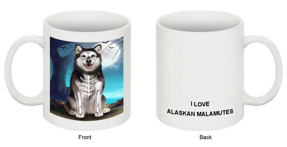 Happy Halloween Trick or Treat Alaskan Malamute Dog Coffee Mug MUG49892