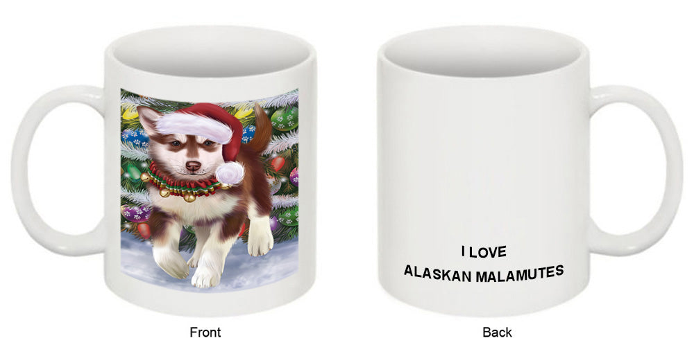 Trotting in the Snow Alaskan Malamute Dog Coffee Mug MUG50805
