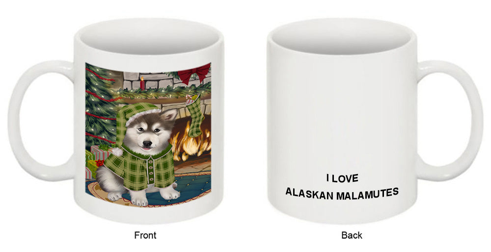 The Stocking was Hung Alaskan Malamute Dog Coffee Mug MUG50557