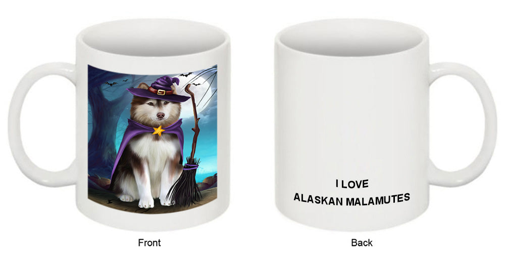 Happy Halloween Trick or Treat Alaskan Malamute Dog Coffee Mug MUG49893