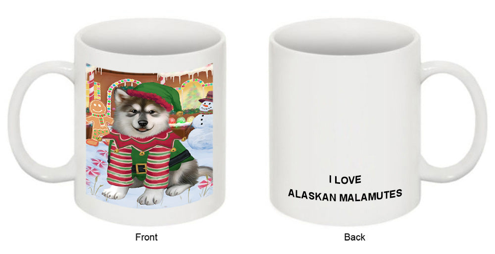 Christmas Gingerbread House Candyfest Alaskan Malamute Dog Coffee Mug MUG51530